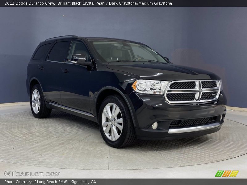 Brilliant Black Crystal Pearl / Dark Graystone/Medium Graystone 2012 Dodge Durango Crew