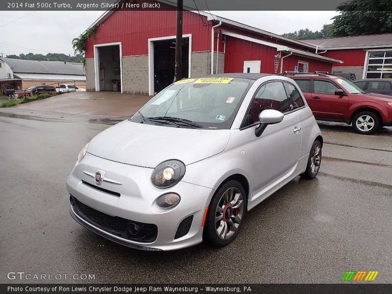 Argento (Silver) / Nero (Black) 2014 Fiat 500c Turbo