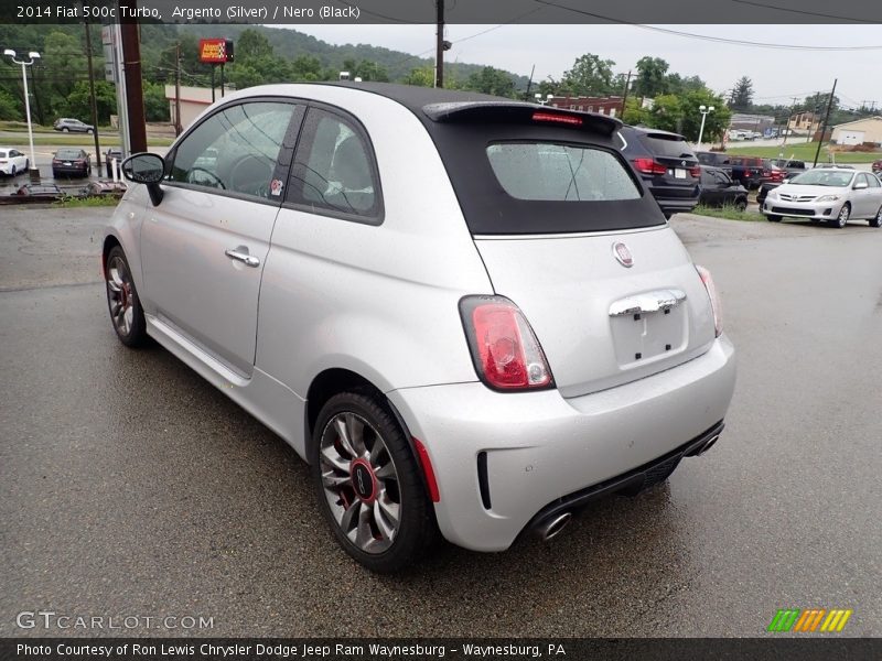Argento (Silver) / Nero (Black) 2014 Fiat 500c Turbo