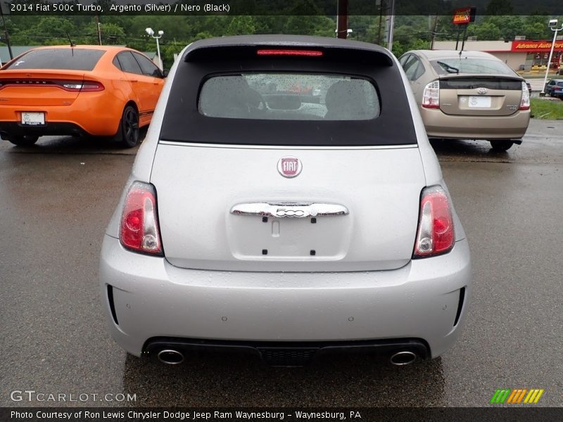 Argento (Silver) / Nero (Black) 2014 Fiat 500c Turbo