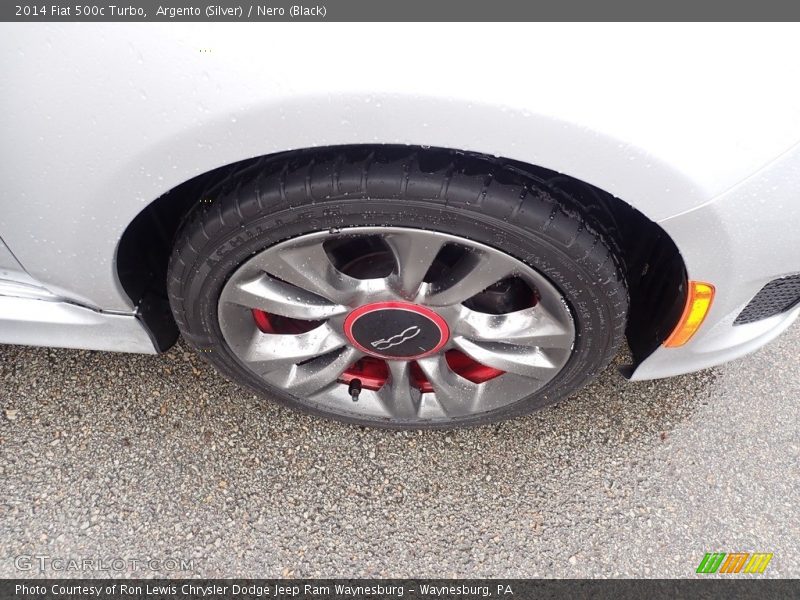 Argento (Silver) / Nero (Black) 2014 Fiat 500c Turbo