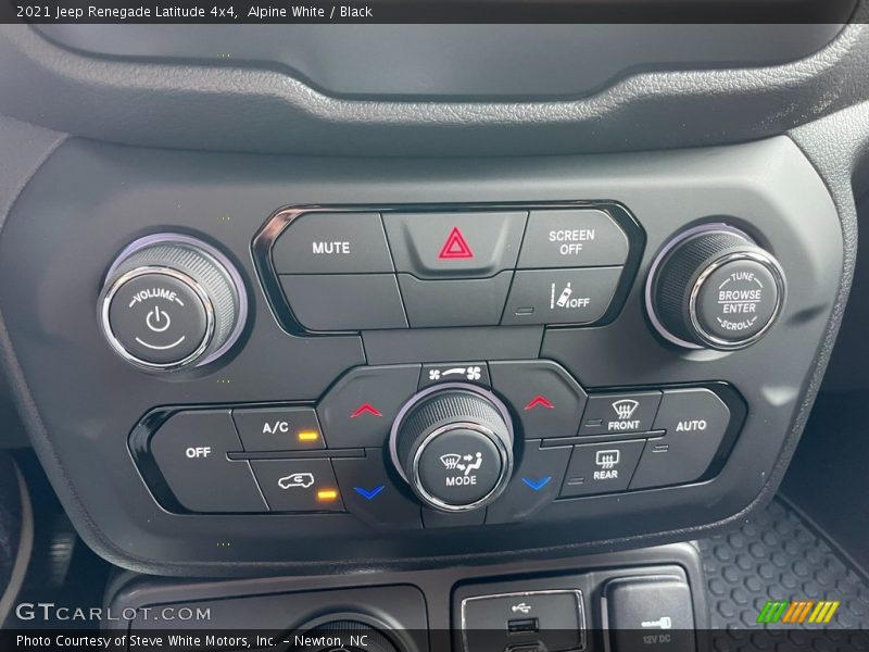 Alpine White / Black 2021 Jeep Renegade Latitude 4x4