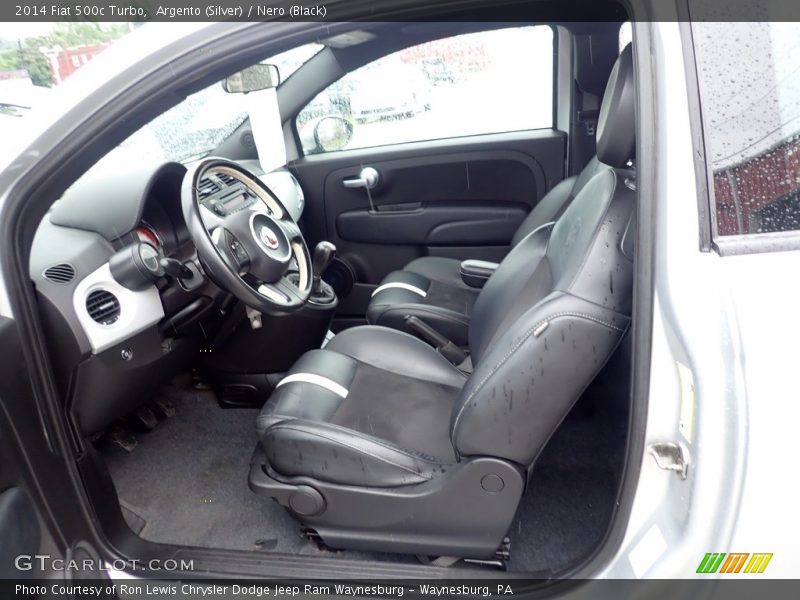  2014 500c Turbo Nero (Black) Interior