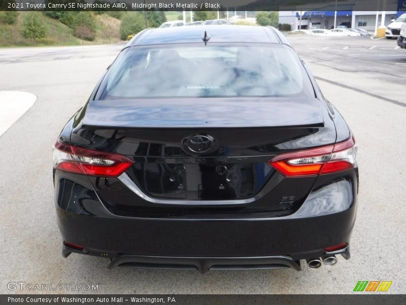 Midnight Black Metallic / Black 2021 Toyota Camry SE Nightshade AWD