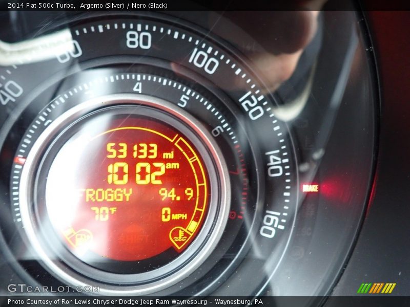 Argento (Silver) / Nero (Black) 2014 Fiat 500c Turbo