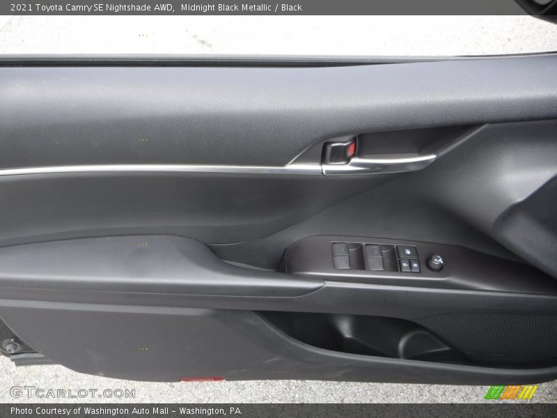 Midnight Black Metallic / Black 2021 Toyota Camry SE Nightshade AWD