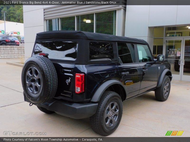 Antimatter Blue / Sandstone/Black Onyx 2021 Ford Bronco Big Bend 4x4 4-Door