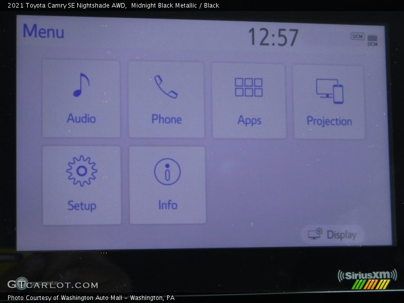 Midnight Black Metallic / Black 2021 Toyota Camry SE Nightshade AWD