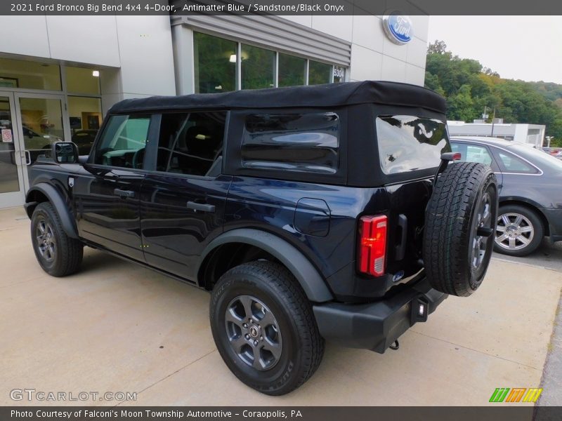 Antimatter Blue / Sandstone/Black Onyx 2021 Ford Bronco Big Bend 4x4 4-Door