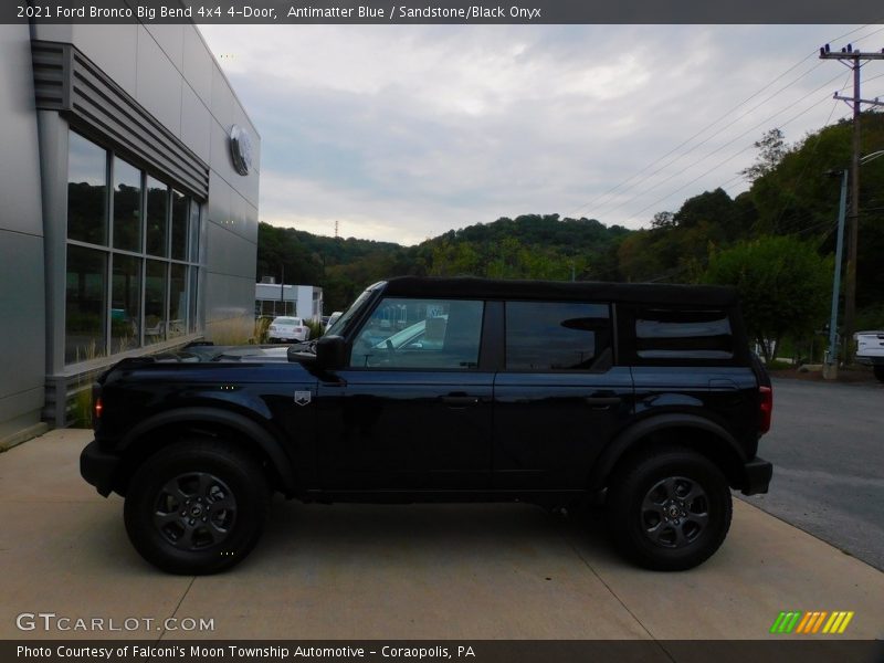 Antimatter Blue / Sandstone/Black Onyx 2021 Ford Bronco Big Bend 4x4 4-Door