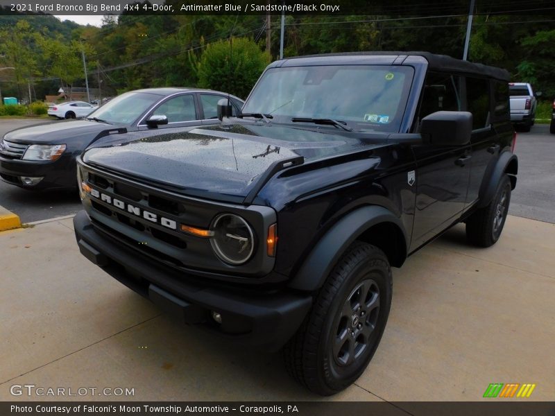 Antimatter Blue / Sandstone/Black Onyx 2021 Ford Bronco Big Bend 4x4 4-Door