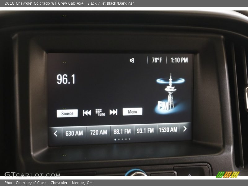 Black / Jet Black/Dark Ash 2018 Chevrolet Colorado WT Crew Cab 4x4