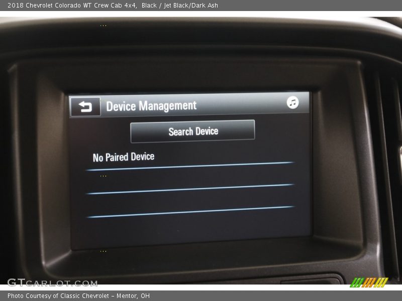 Black / Jet Black/Dark Ash 2018 Chevrolet Colorado WT Crew Cab 4x4