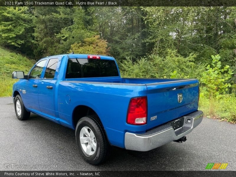 Hydro Blue Pearl / Black 2021 Ram 1500 Tradesman Quad Cab