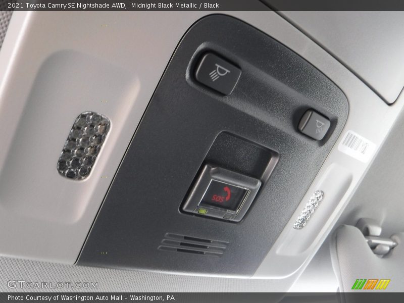 Midnight Black Metallic / Black 2021 Toyota Camry SE Nightshade AWD