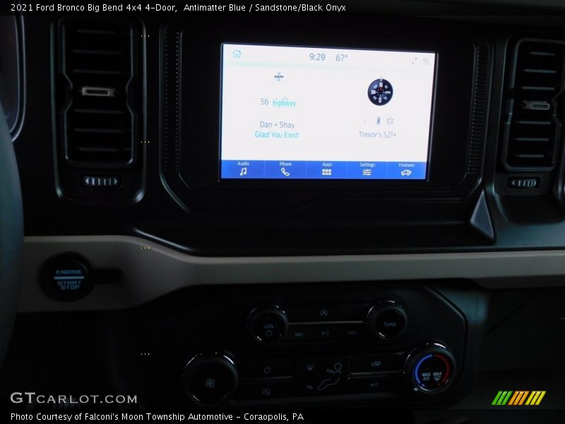 Antimatter Blue / Sandstone/Black Onyx 2021 Ford Bronco Big Bend 4x4 4-Door