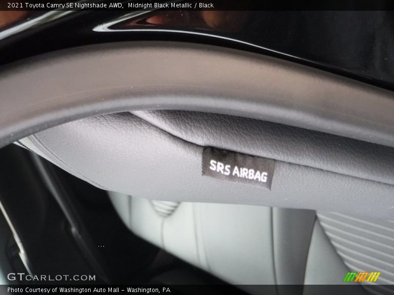 Midnight Black Metallic / Black 2021 Toyota Camry SE Nightshade AWD
