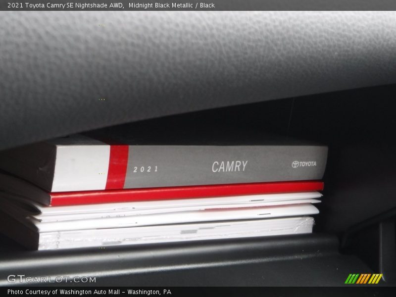 Midnight Black Metallic / Black 2021 Toyota Camry SE Nightshade AWD