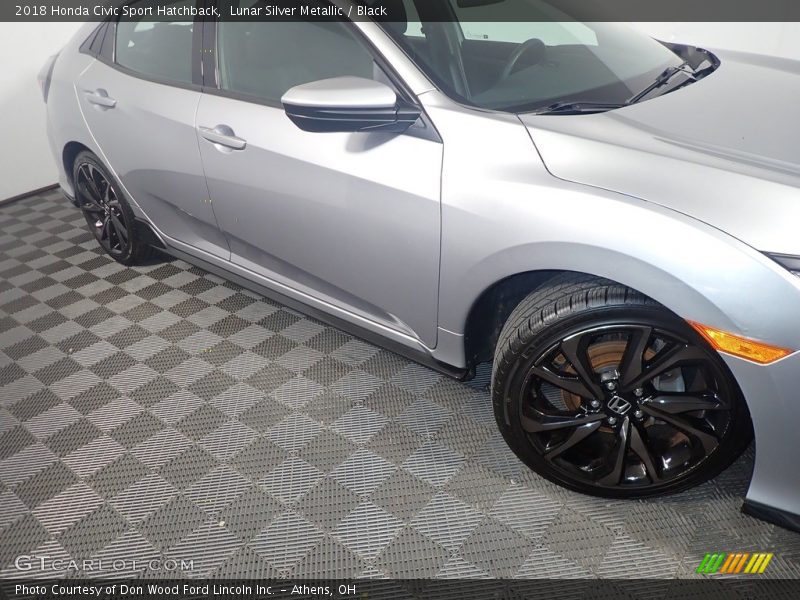 Lunar Silver Metallic / Black 2018 Honda Civic Sport Hatchback