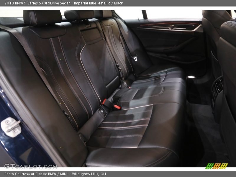 Imperial Blue Metallic / Black 2018 BMW 5 Series 540i xDrive Sedan