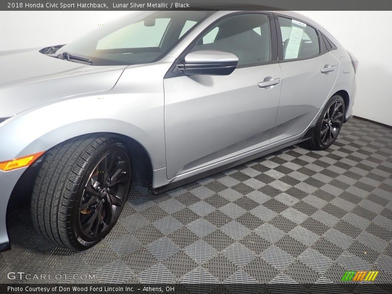Lunar Silver Metallic / Black 2018 Honda Civic Sport Hatchback
