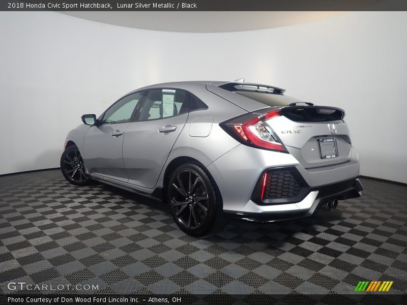 Lunar Silver Metallic / Black 2018 Honda Civic Sport Hatchback