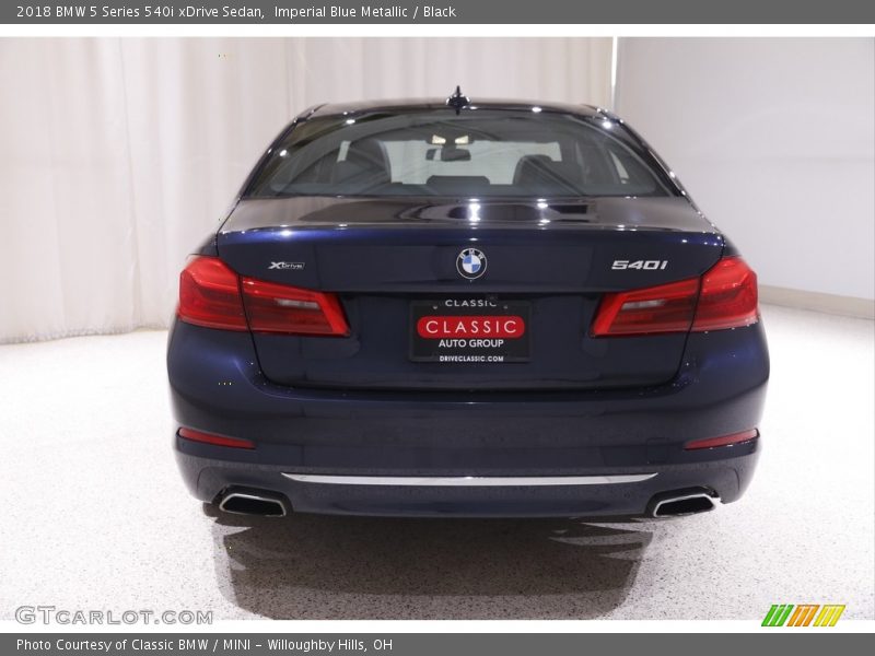 Imperial Blue Metallic / Black 2018 BMW 5 Series 540i xDrive Sedan