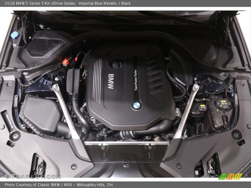 Imperial Blue Metallic / Black 2018 BMW 5 Series 540i xDrive Sedan