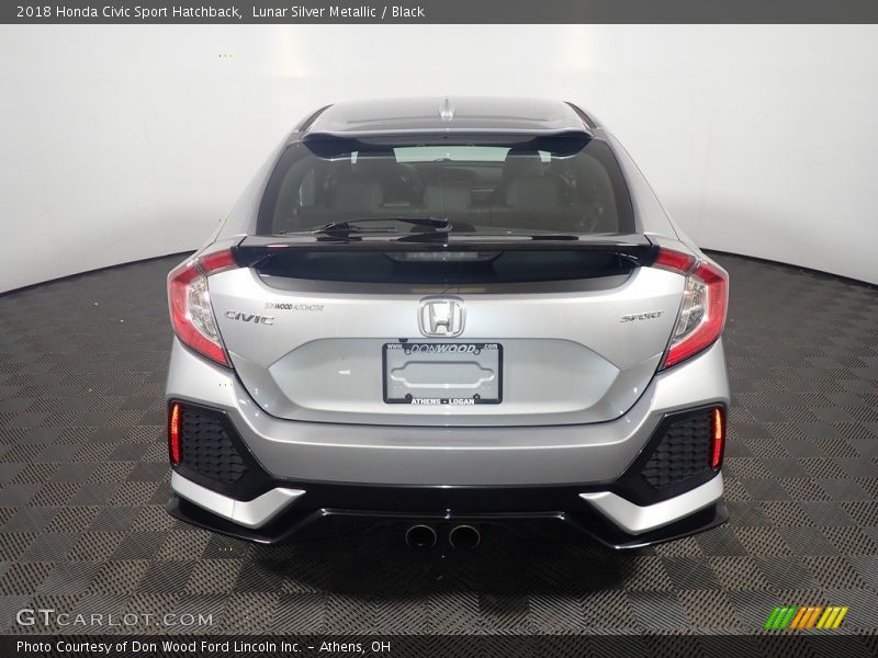 Lunar Silver Metallic / Black 2018 Honda Civic Sport Hatchback