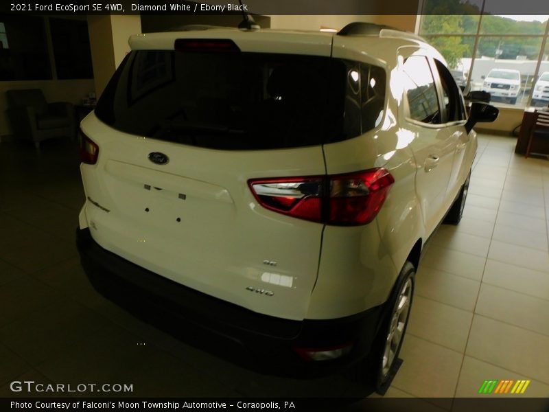 Diamond White / Ebony Black 2021 Ford EcoSport SE 4WD