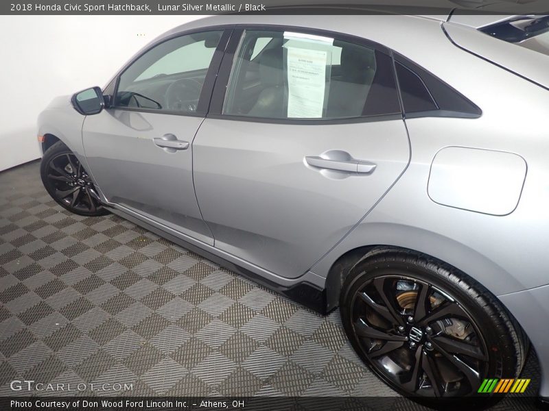Lunar Silver Metallic / Black 2018 Honda Civic Sport Hatchback