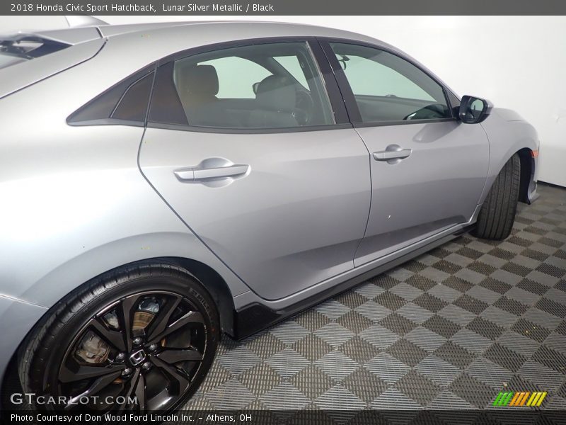Lunar Silver Metallic / Black 2018 Honda Civic Sport Hatchback