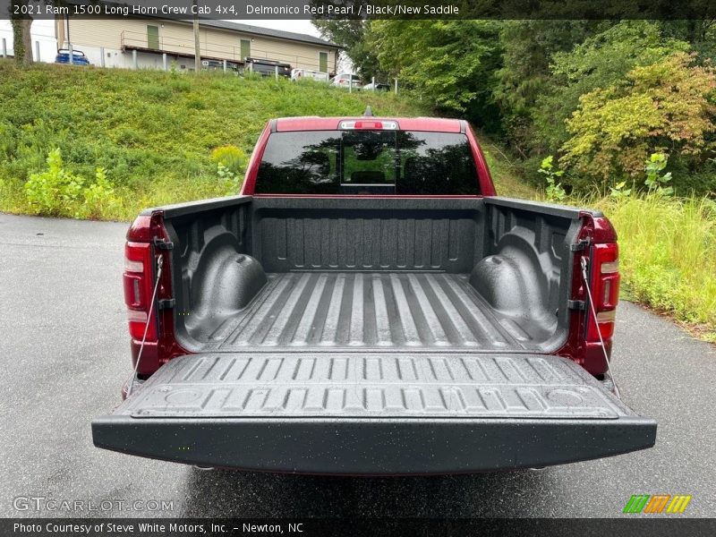 Delmonico Red Pearl / Black/New Saddle 2021 Ram 1500 Long Horn Crew Cab 4x4