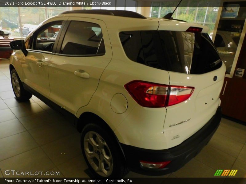 Diamond White / Ebony Black 2021 Ford EcoSport SE 4WD