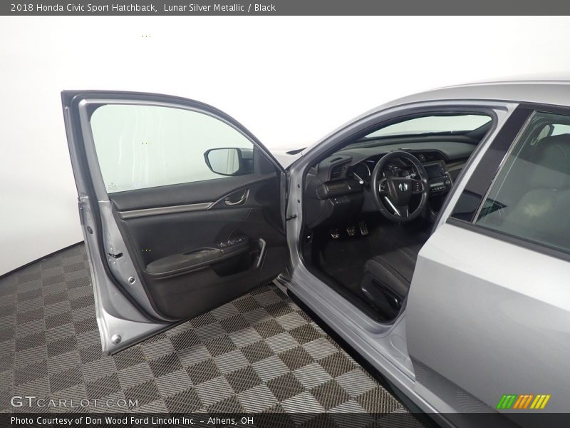 Lunar Silver Metallic / Black 2018 Honda Civic Sport Hatchback
