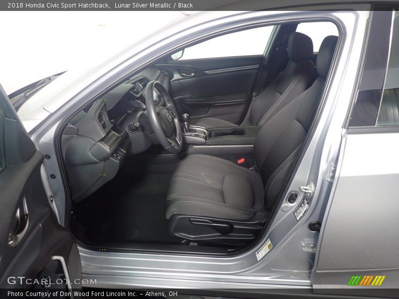 Lunar Silver Metallic / Black 2018 Honda Civic Sport Hatchback