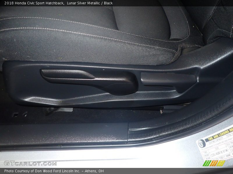 Lunar Silver Metallic / Black 2018 Honda Civic Sport Hatchback
