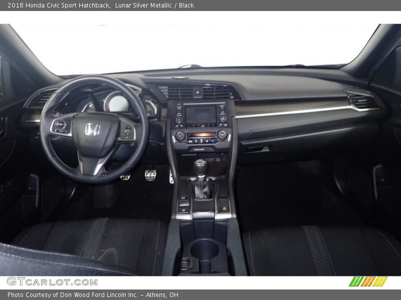 Lunar Silver Metallic / Black 2018 Honda Civic Sport Hatchback