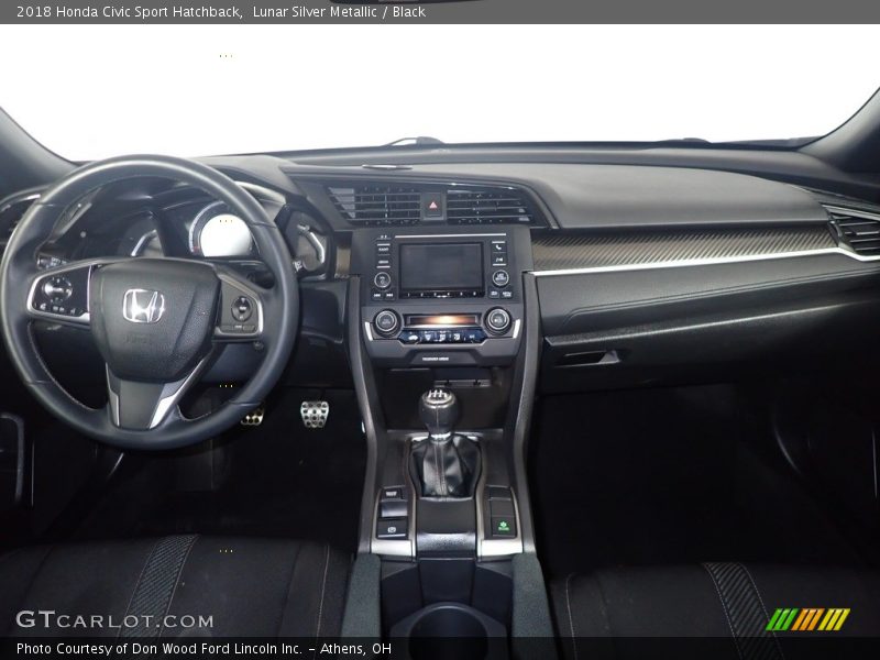 Lunar Silver Metallic / Black 2018 Honda Civic Sport Hatchback