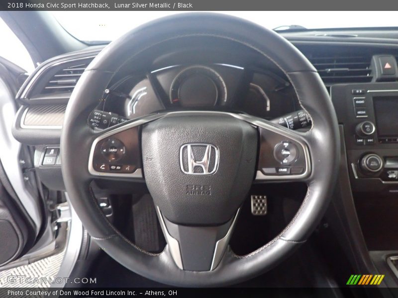 Lunar Silver Metallic / Black 2018 Honda Civic Sport Hatchback