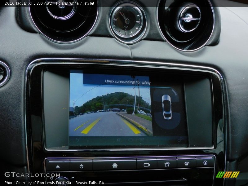 Polaris White / Jet/Jet 2016 Jaguar XJ L 3.0 AWD