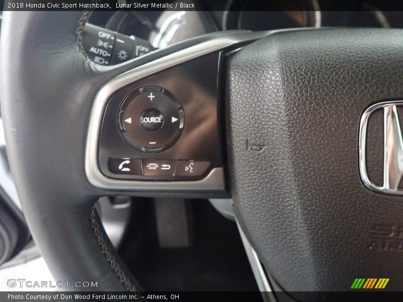 Lunar Silver Metallic / Black 2018 Honda Civic Sport Hatchback