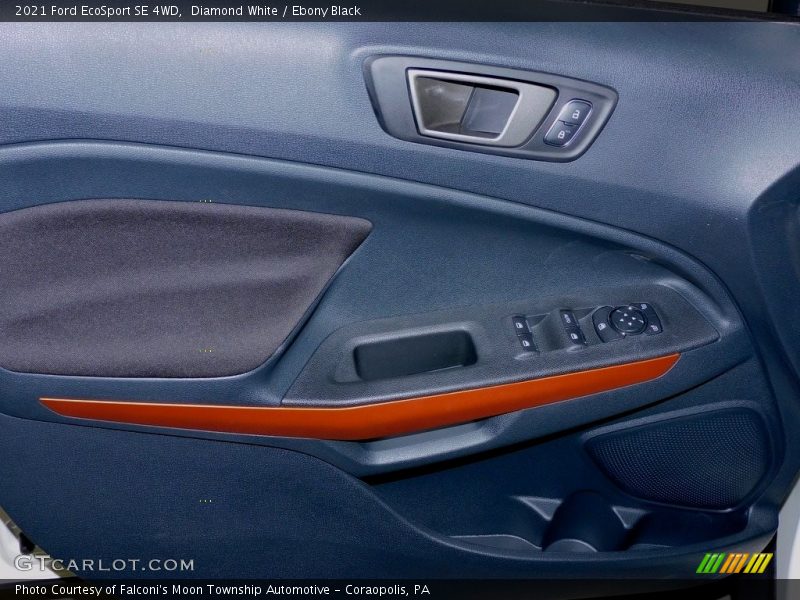 Diamond White / Ebony Black 2021 Ford EcoSport SE 4WD
