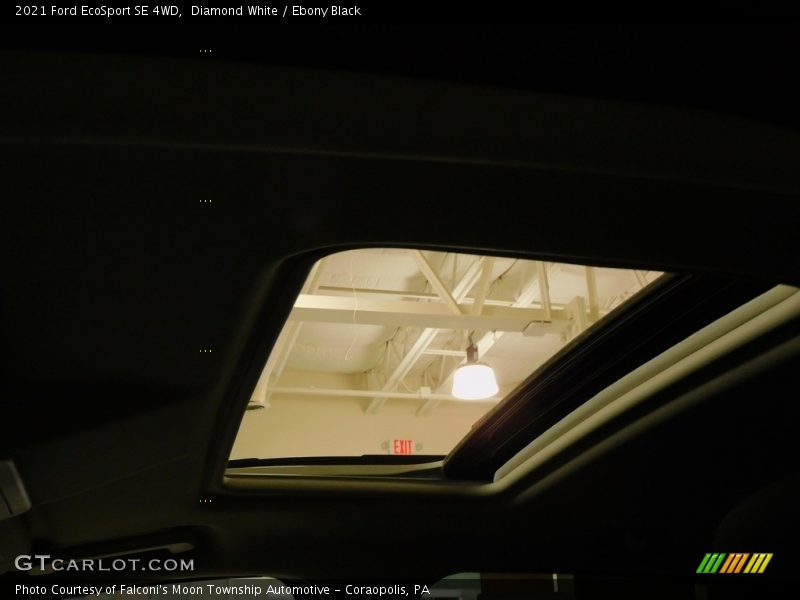 Diamond White / Ebony Black 2021 Ford EcoSport SE 4WD