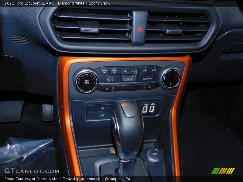 Diamond White / Ebony Black 2021 Ford EcoSport SE 4WD