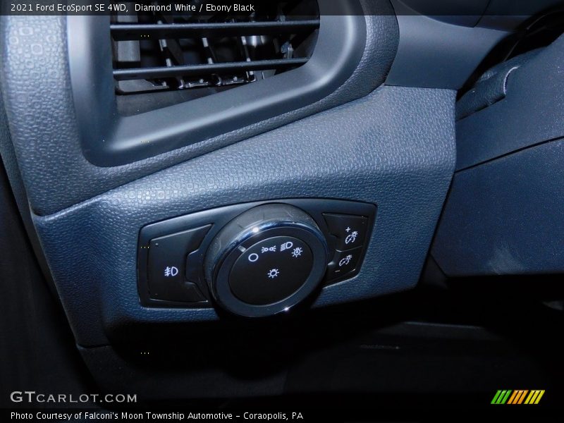 Diamond White / Ebony Black 2021 Ford EcoSport SE 4WD