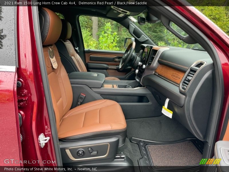  2021 1500 Long Horn Crew Cab 4x4 Black/New Saddle Interior
