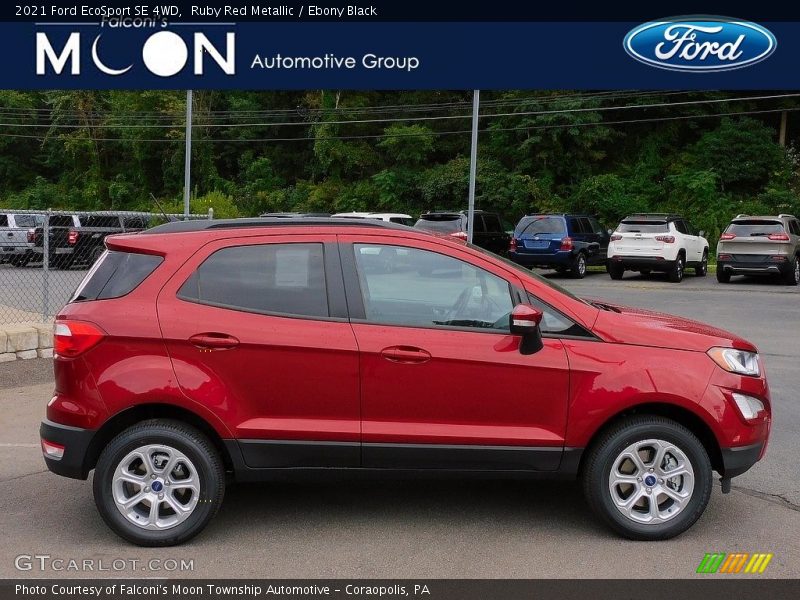 Ruby Red Metallic / Ebony Black 2021 Ford EcoSport SE 4WD