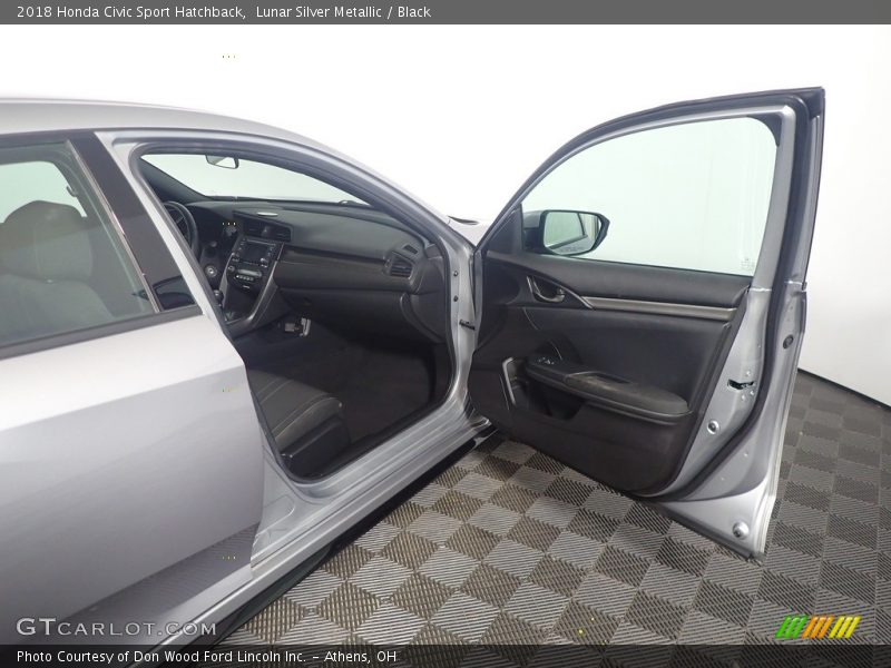 Lunar Silver Metallic / Black 2018 Honda Civic Sport Hatchback