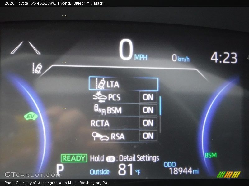 Blueprint / Black 2020 Toyota RAV4 XSE AWD Hybrid